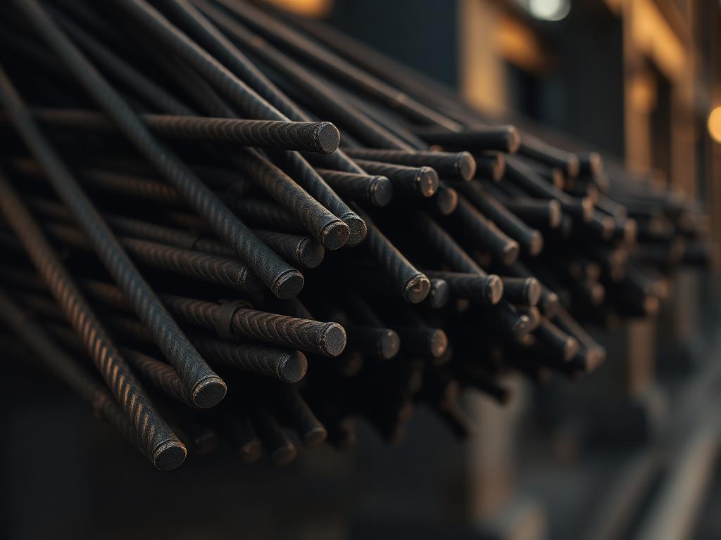 High-quality ribbed TMT reinforcement steel bars